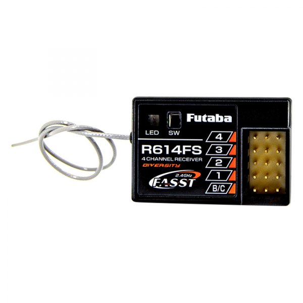 Futaba RC® - R614FS - FASST 2.4 GHz System 4-Channel Receiver