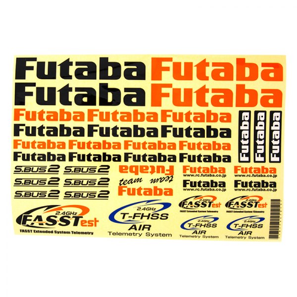 Futaba RC® - Futaba Decal Sheet