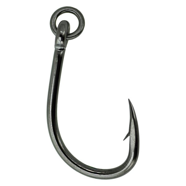 Gamakatsu® - Live Bait 1/0 Size Black Hooks with Solid Ring, 6 Pieces