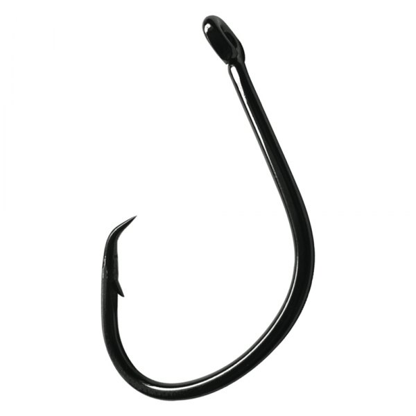 Gamakatsu® - Nautilus Circle Light 5/0 Size Black Hooks, 4 Pieces