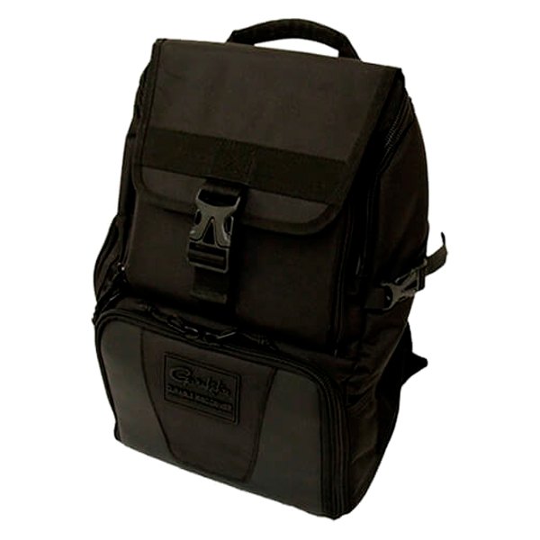 Gamakatsu® - 17" x 12" x 8" Black Tackle Backpack