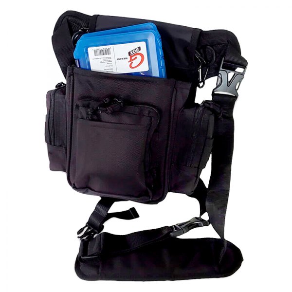 Gamakatsu® - Black Shoulder Fishing Tackle Bag