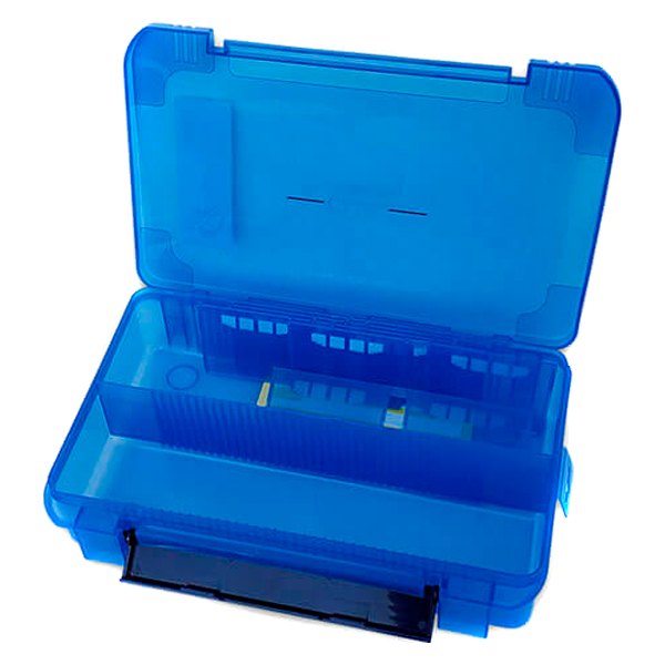 Gamakatsu® - G-Box Deep 14" x 9" x 3.2" 3700 Size Blue/Black Plastic Utility Box