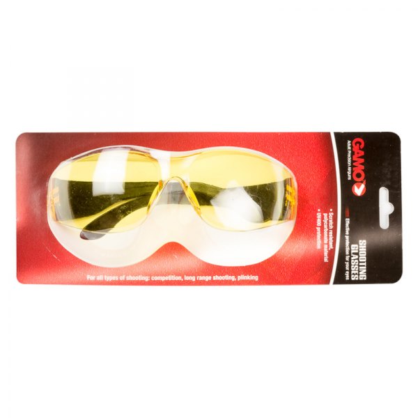 GAMO® - Black Frame Yellow Rimless Glasses