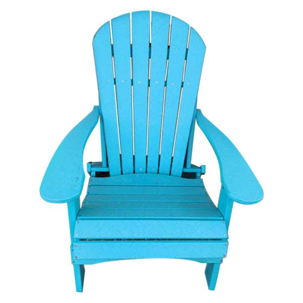 GCD® - Aruba Blue Plastic Folding Adirondack Chair