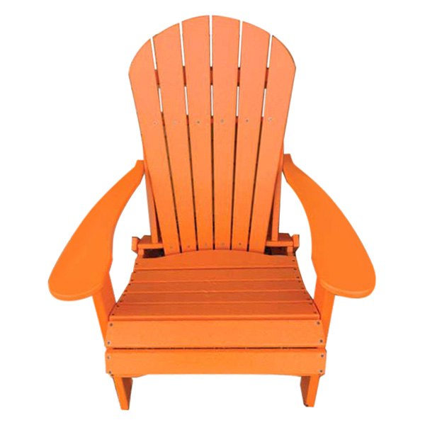 GCD® - Tangerine Plastic Folding Adirondack Chair