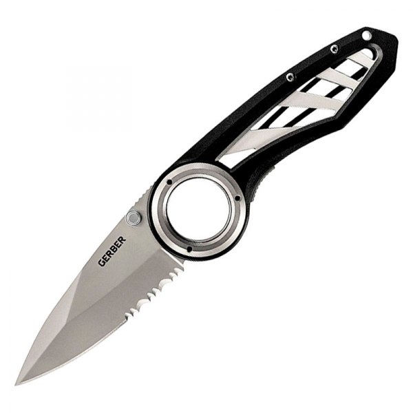 Gerber® - Remix 2.9" Drop Point Silver Handle Folding Knife