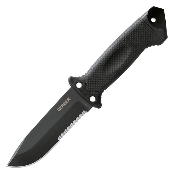 Gerber® - LMF II 4.84" Black Drop Point Serrated Fixed Knife with Sheath