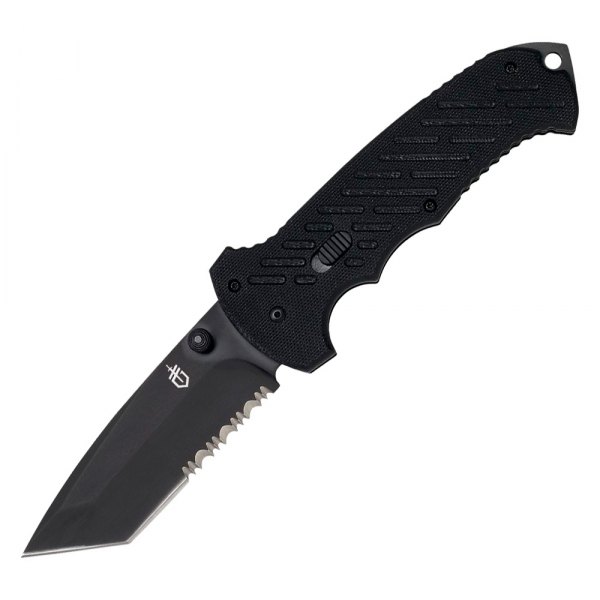 Gerber® - 06 Fast 3.8" Black Tanto Serrated Folding Knife