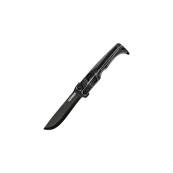 Gerber® - Doubledown QuadLock 6.75" Black Straight Back Fixed Knife