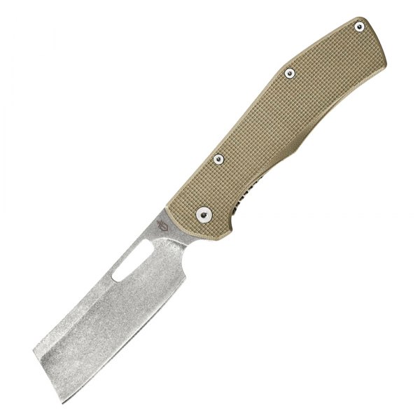 Gerber® - Flatiron 3.8" Stonewash Shipfoot Desert Tan Handle Folding Knife