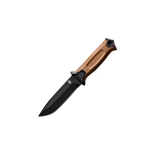 Gerber® - Strongarm 4.8" Black/Coyote Brown Drop Point Fixed Knife with Sheath