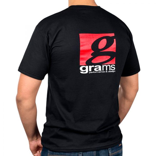 Grams® - Men's Classic Logo Medium Black T-Shirt