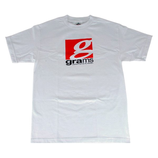 Grams® - Men's Classic Logo Medium White T-Shirt