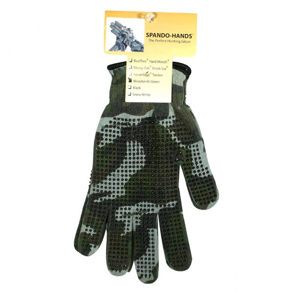 Great Day® - Spando-Flage™ Woodlands Green Hunting Gripper Gloves