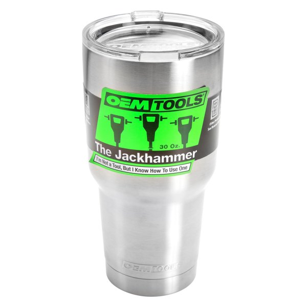 Great Neck® - OEM Tools™ The Jackhammer 30 Oz. Stainless Steel Insulated Tumbler