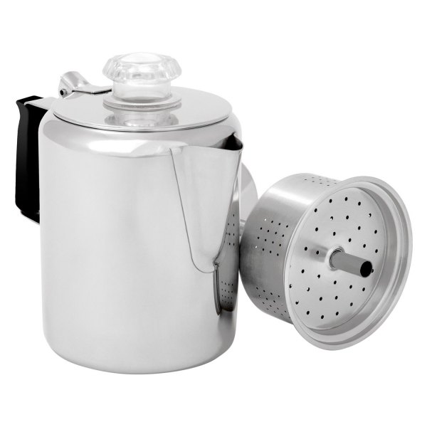GSI® - Glacier Stainless™ Silicone 9 Cup Percolator with Silicone Handle