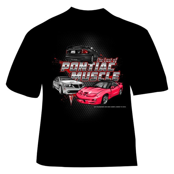 GTOG8TA® - Men's The Last of Pontiac Muscle Large Black T-Shirt
