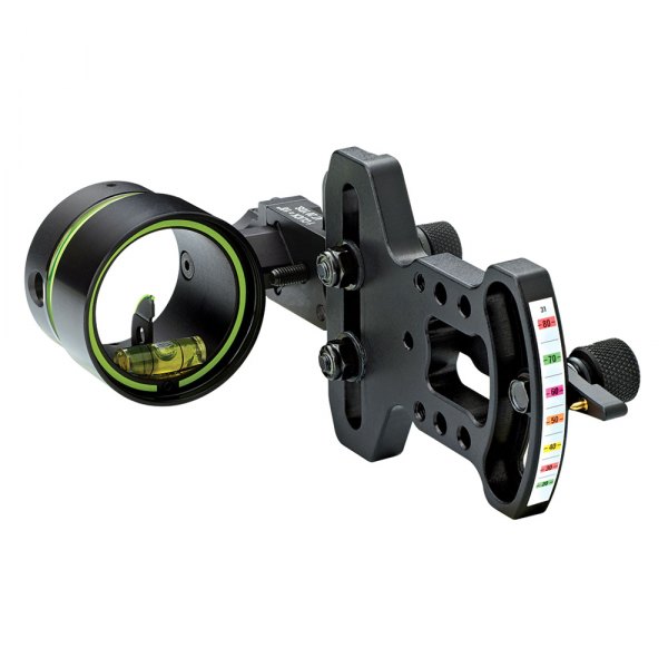 HHA Sports® - Optimizer Lite™ 1.625" 1-Pin 0.019" Black Right-Handed Bow Sight with Mechanical Rheostat