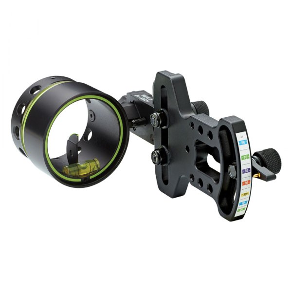 HHA Sports® - Optimizer Lite™ 1.75" 1-Pin 0.010" Black Right-Handed Bow Sight with Mechanical Rheostat
