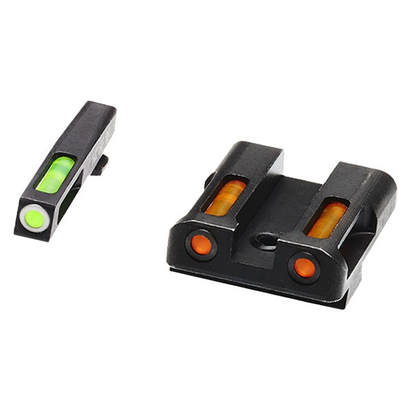 HIVIZ® - LiteWave H3™ Glock 45 ACP/10 mm Green/Orange Tritium/Litepipe Gun Sight Set