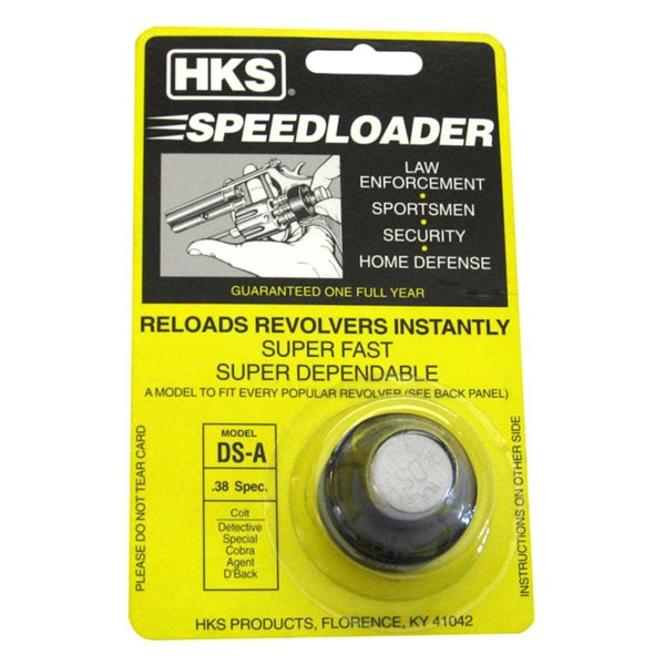 HKS Gun Loaders® - A-Series 38 Special Black Revolver Speedloader