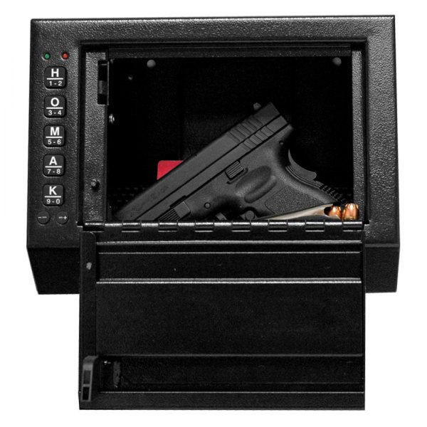 Homak® - 10" x 7.5" x 5.5" Black Steel Keypad Lock Pistol Safe