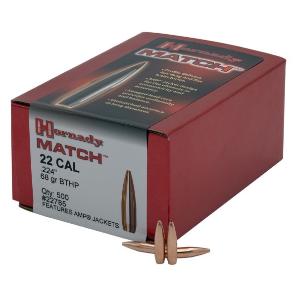 Hornady® - BTHP Match™ .22 68 g Rifle Bullets