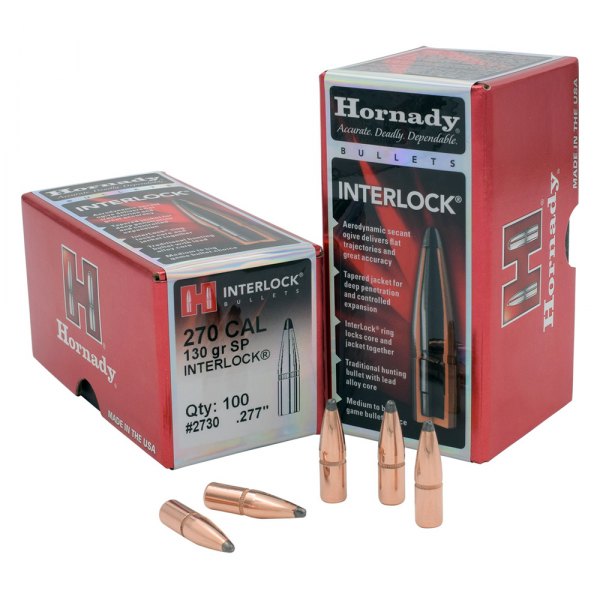 Hornady® - InterLock™ SP .270 130 g Bullets