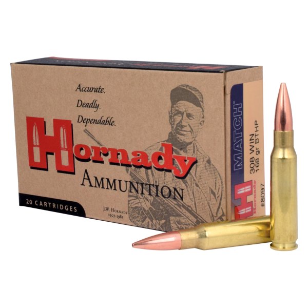 Hornady® - BTHP Match™ .308 Win 168 g Rifle Bullets