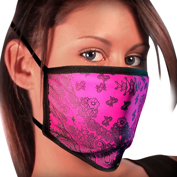 Hot Leathers® - Pink Paisley Face Mask
