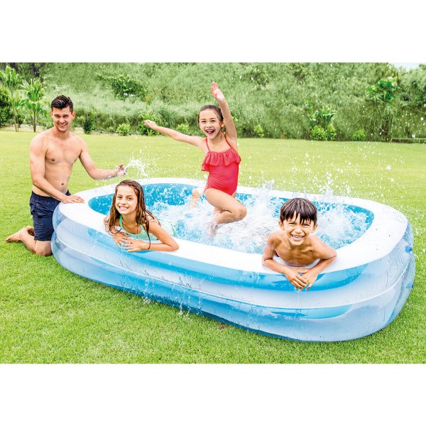 Intex® - Swim Center™ 103"L x 69"W x 22"H Blue Kids Pool
