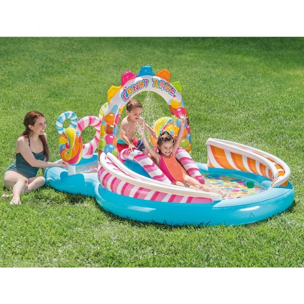 Intex® - Candy Zone™ 116"L x 75"W x 51"H Colorful Kids Play Center