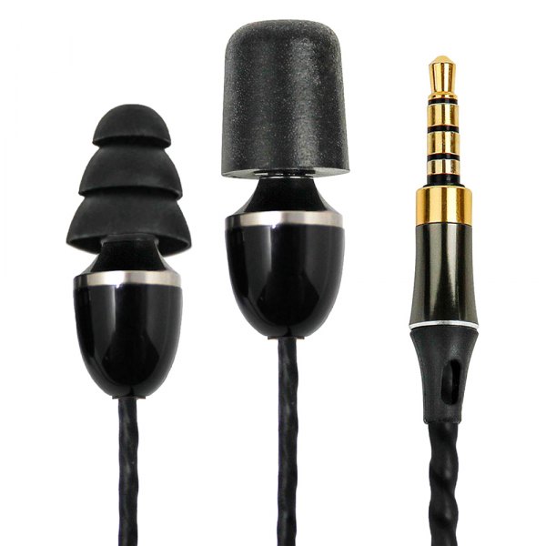ISOtunes® - Black Noise Cancelling Earbuds with Microphone and Remote