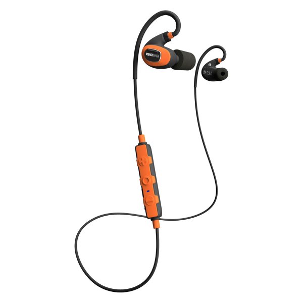 ISOtunes® - PRO™ 2.0 Safety Orange Wireless Noise Cancelling Earbuds with Microphone and Remote
