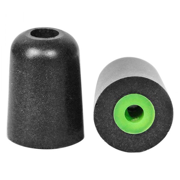 ISOtunes® - TRILOGY™ Black/Green Ear Tips (5 Pair Pack)