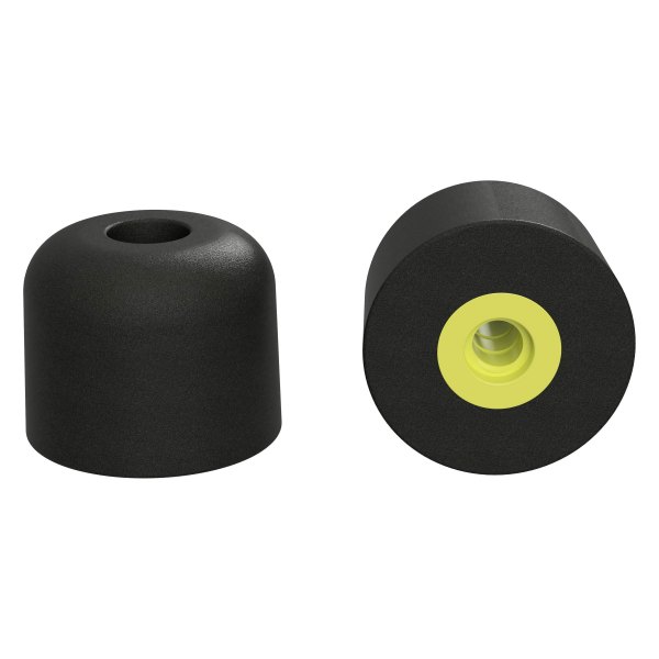 ISOtunes® - TRILOGY™ Black/Yellow Short Ear Tips (5 Pair Pack)