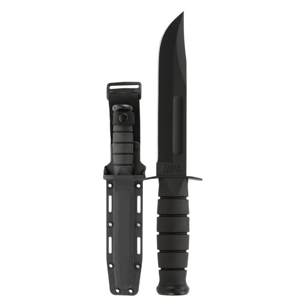 Ka-Bar® - Full Size 7" Black Bowie Knife with Sheath