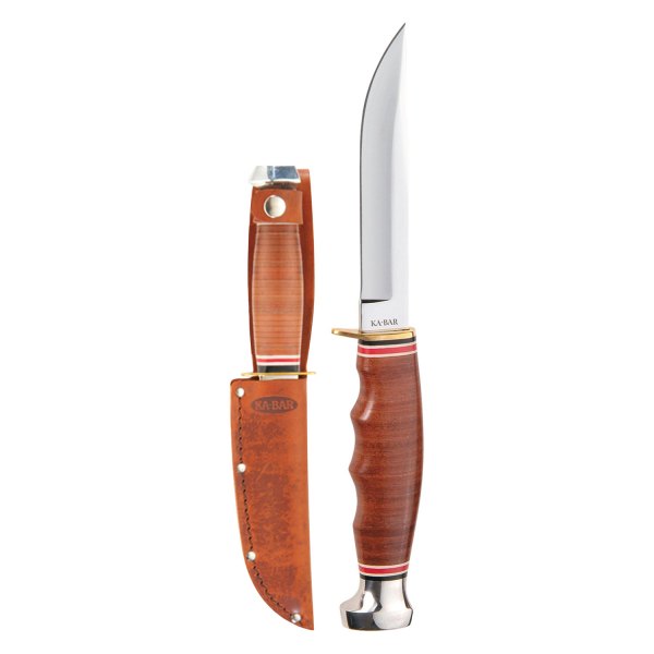 Ka-Bar® - Hunter 4" Straight Back Fixed Knife with Sheath