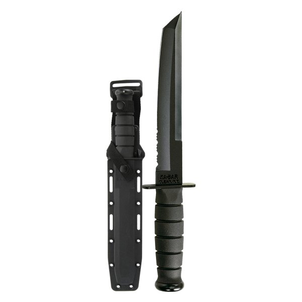 Ka-Bar® - 8" Tanto Serrated Fixed Knife with Sheath