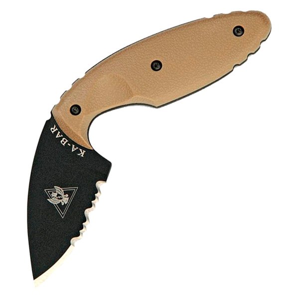 Ka-Bar® - Original TDI 2.313" Drop Point Serrated Fixed Knife with Sheath