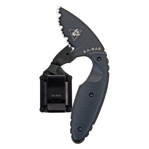 Ka-Bar® - Original TDI 2.313" Drop Point Fully Serrated Fixed Knife with Sheath