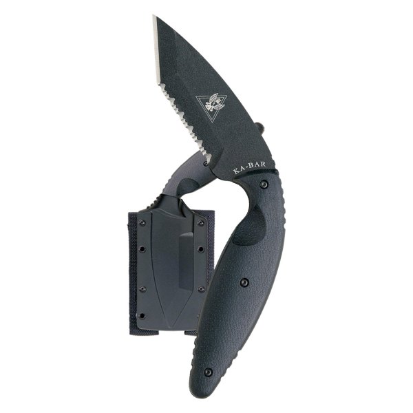 Ka-Bar® - Large TDI 3.688" Tanto Serrated Fixed Knife with Sheath