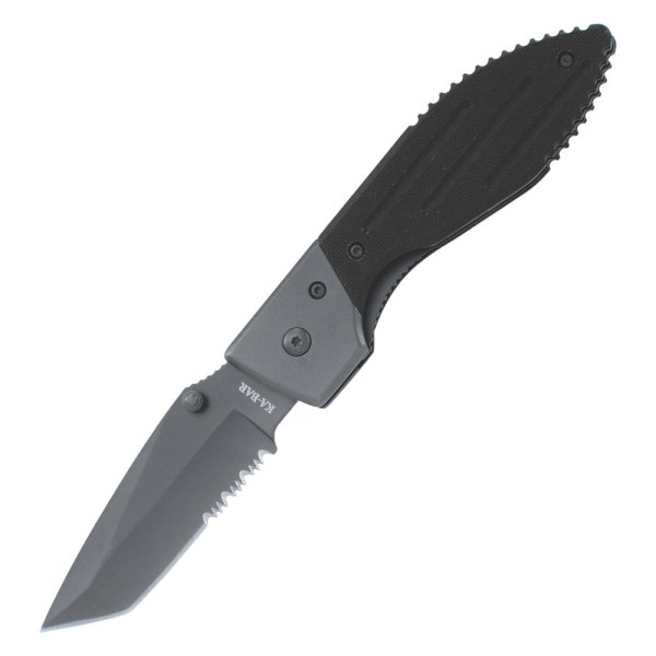 Ka-Bar® - Warthog 3" Black Tanto Serrated Folding Knife