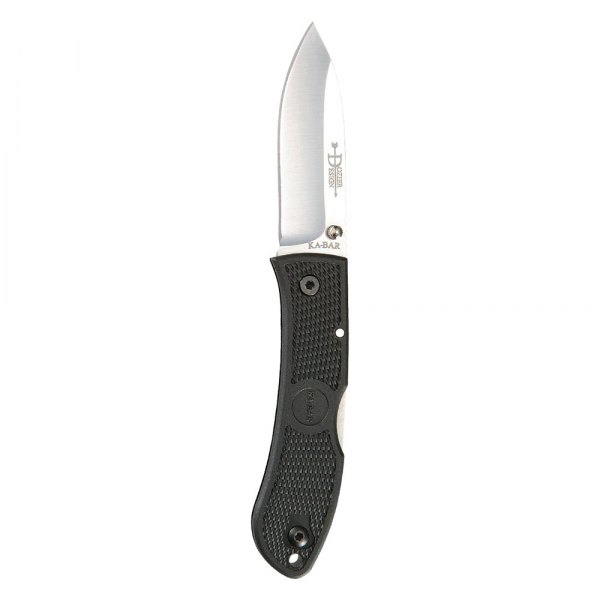Ka-Bar® - Dozier Hunter 3" Silver Drop Point Folding Knife