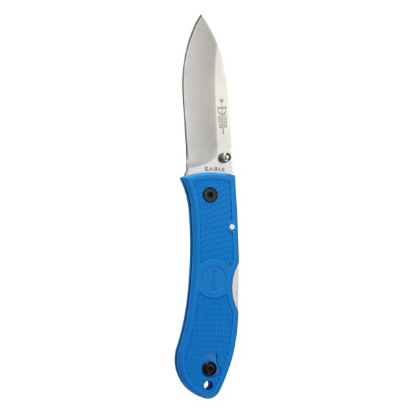 Ka-Bar® - Dozier 3" Drop Point Blue Handle Folding Knife