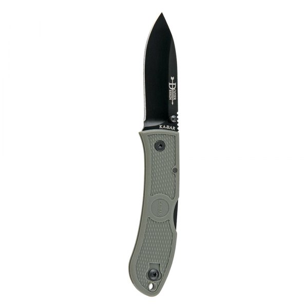 Ka-Bar® - Dozier Hunter 3" Black Drop Point Folding Knife
