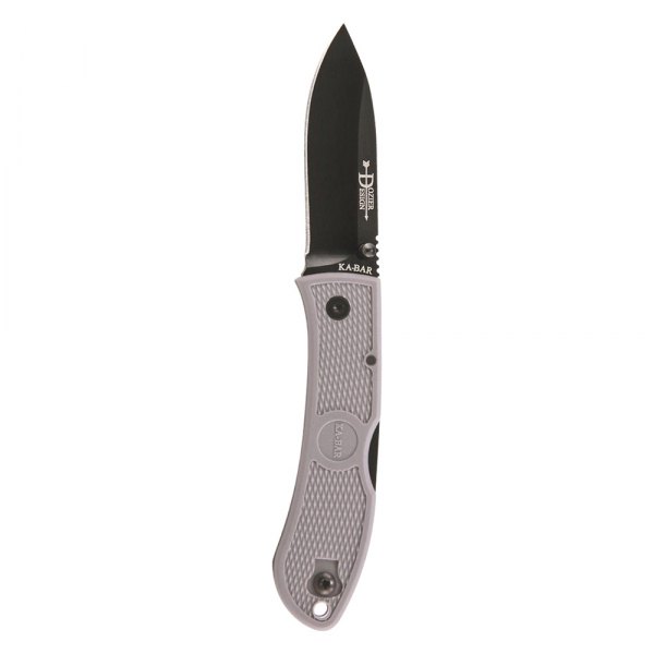 Ka-Bar® - Dozier 3" Drop Point Gray Handle Folding Knife