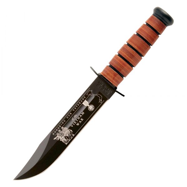 Ka-Bar® - Vietnam U.S. ARMY 7" Black Bowie Knife with Sheath