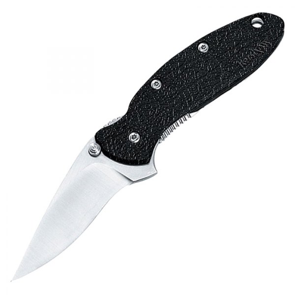 Kershaw® - Scallion 2.25" Recurved Black Handle Folding Knife